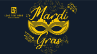 Decorative Mardi Gras Facebook event cover Image Preview