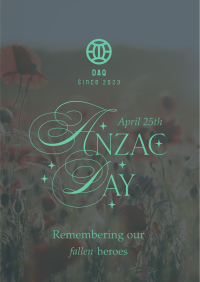 Anzac Day Remembrance Flyer Image Preview