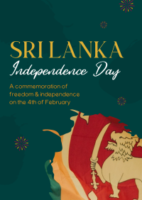 Sri Lankan Flag Flyer Design