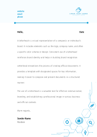 Cyber Technology Letterhead Image Preview