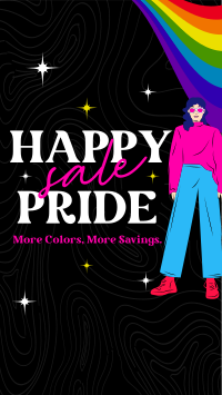 Modern Happy Pride Month Sale  Instagram Story Design