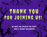 Wicked Halloween Thank You Card Design