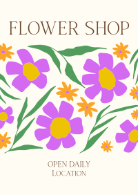 Flower & Gift Shop Poster Design