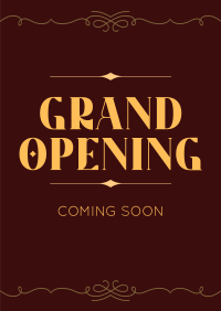 Elegant Grand Opening Poster Image Preview