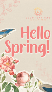 Scrapbook Hello Spring Instagram reel Image Preview