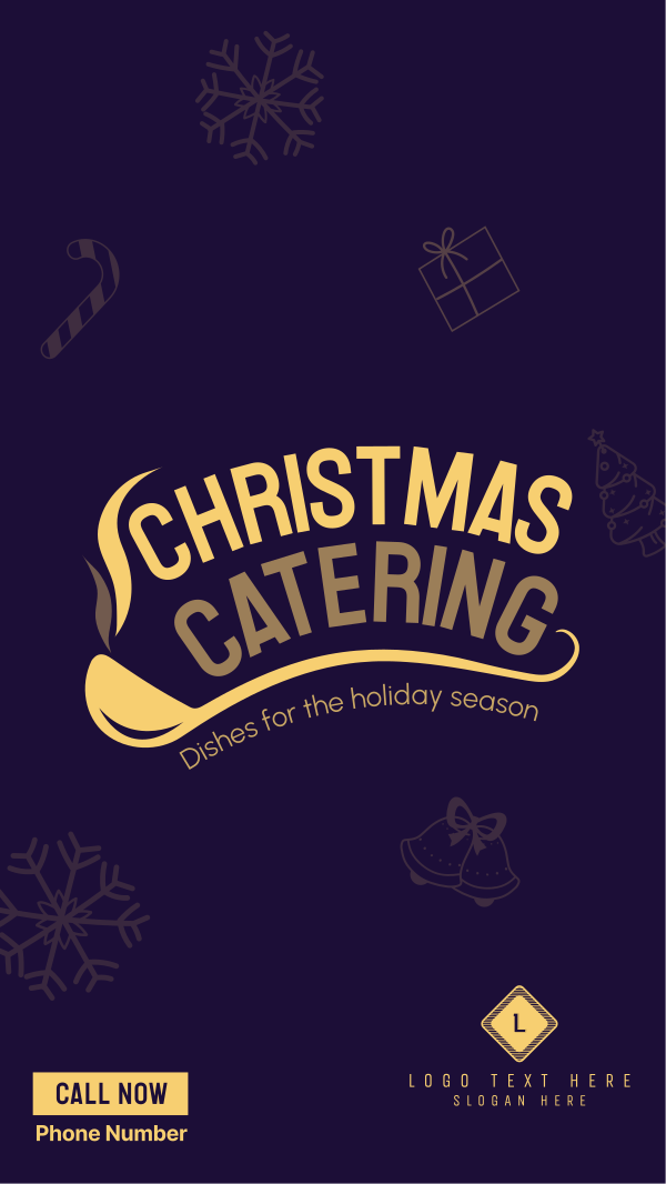 Christmas Catering Instagram Story Design Image Preview