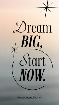 Dream Big Today Facebook story Image Preview