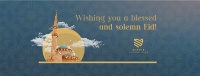 Eid Al Adha Greeting Facebook cover Image Preview