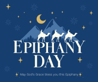 Sparkling Epiphany Day Facebook Post Design
