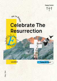 Easter Collage Flyer Design