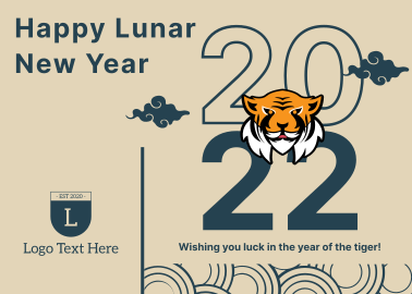 Lunar Tiger Postcard