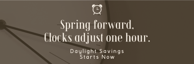 Calm Daylight Savings Reminder Twitter header (cover) Image Preview