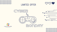 Cyber Monday Gaming Controller  Facebook event cover Image Preview