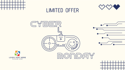 Cyber Monday Gaming Controller  Facebook event cover Image Preview