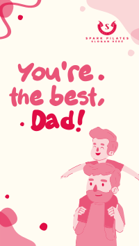 Lovely Wobbly Daddy Facebook story Image Preview