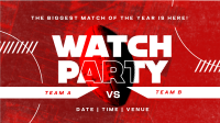 Grunge Football Watch Party Animation Preview