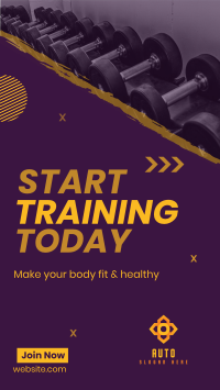 Gym Training Instagram Story Design