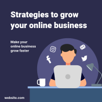 Growing Online Business Instagram Post Design