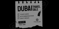Dubai Travel Destination Twitter post Image Preview