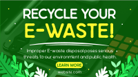 Recycle your E-waste Facebook Event Cover Design