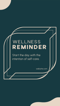 Wellness Self Reminder TikTok video Image Preview