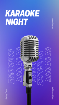 Karaoke Night Gradient Instagram story Image Preview