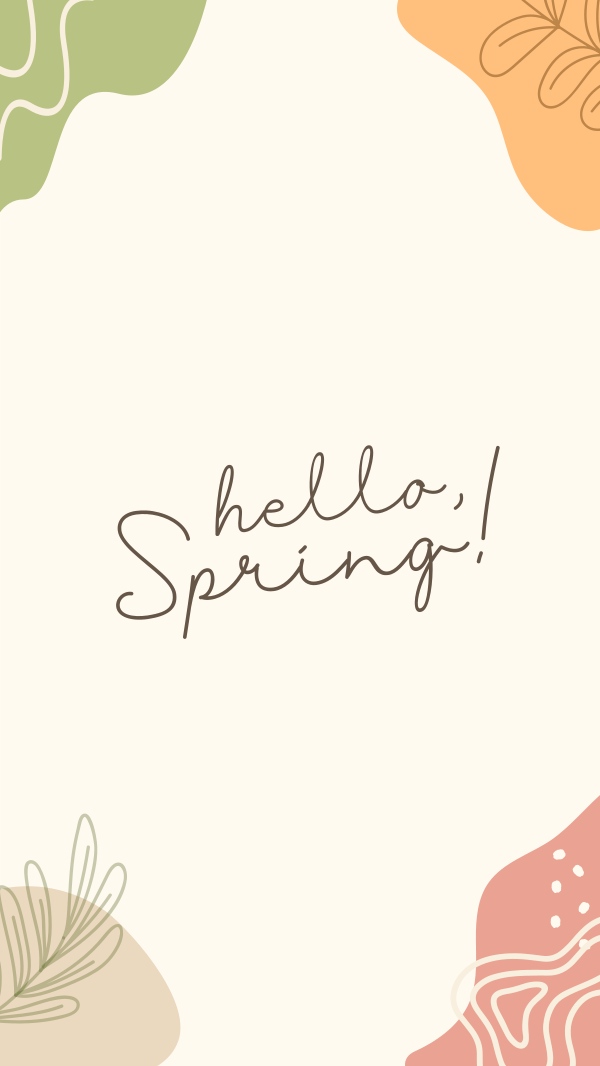 Hey Hello Spring Facebook Story Design Image Preview