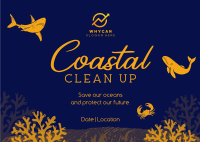 Coastal Cleanup Postcard Design