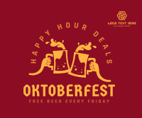 Oktoberfest Happy Hour Deals Facebook post Image Preview