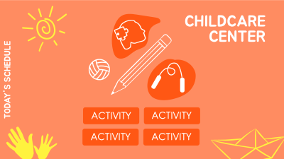 Childcare Center Schedule Facebook event cover Image Preview