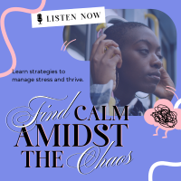 Find Calm Podcast Instagram Post Design
