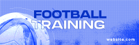 Textured Pro Football Training Twitter Header Design