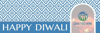 Intricate Diwali Temple Twitter header (cover)