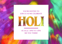 Holi Rays Postcard Image Preview