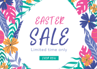 Easter Sale Postcard Design