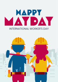 May Day Workers Event Poster Design