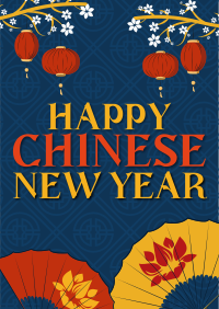 Oriental Chinese New Year Flyer Design