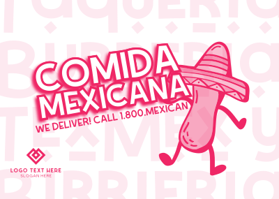 Mexican Comida Postcard Image Preview