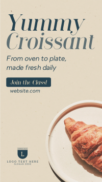 Baked Croissant TikTok Video Design