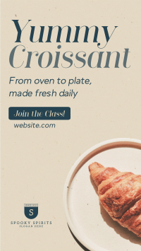 Baked Croissant TikTok Video Image Preview