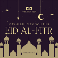Night Sky Eid Al Fitr Instagram post Image Preview