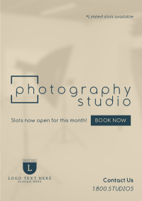 Sleek Photography Studio Poster Image Preview