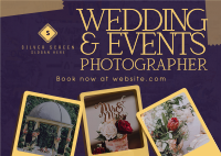 Rustic Wedding Photographer Postcard Image Preview