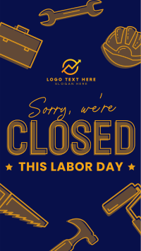 Closed for Labor Day Instagram story Image Preview