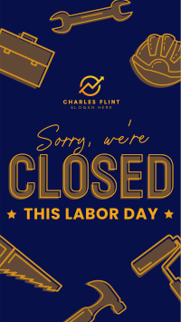 Closed for Labor Day Instagram story Image Preview