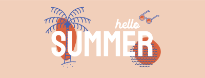 Hello Summer Facebook cover Image Preview
