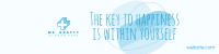 Key to Happiness LinkedIn Banner Design