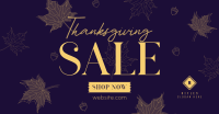 Elegant Thanksgiving Sale Facebook Ad Design