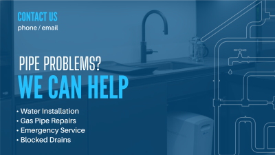 Your Plumbing Service Facebook event cover Image Preview