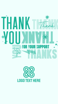 Playful Thank You TikTok video Image Preview